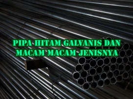 PIPA HITAM GALVANIS DAN MACAMMACAM JENIS NYA